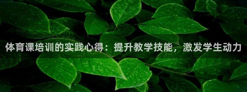 凯时官网的售后服务：体育课培训的实践心得：提升教学技