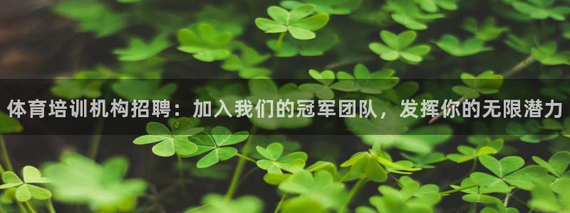 尊龙凯时app安装：体育培训机构招聘：加入我们的冠军